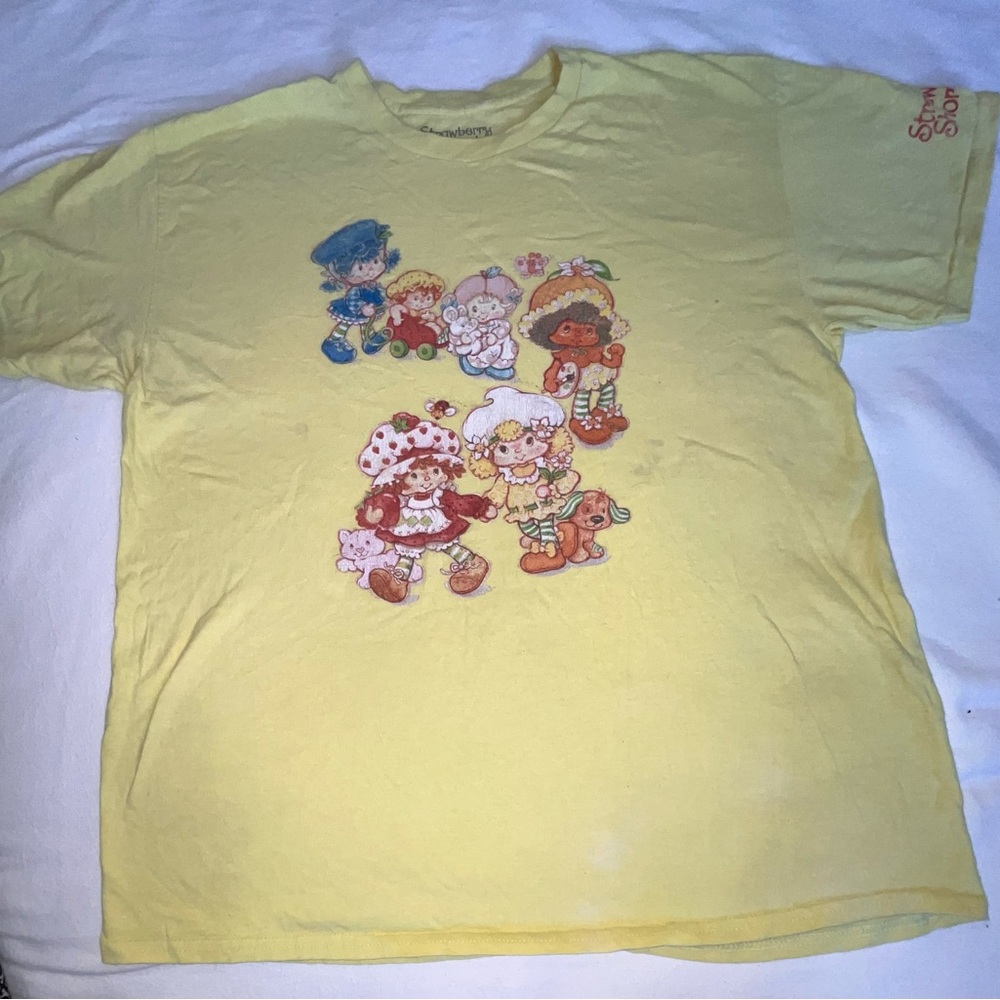 Kids Yellow Strawberry Shortcake and Friends T-Shirt